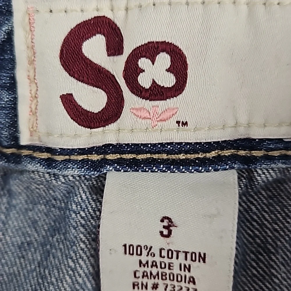 100% Cotton Jean Shorts w/ Striped Pockets
